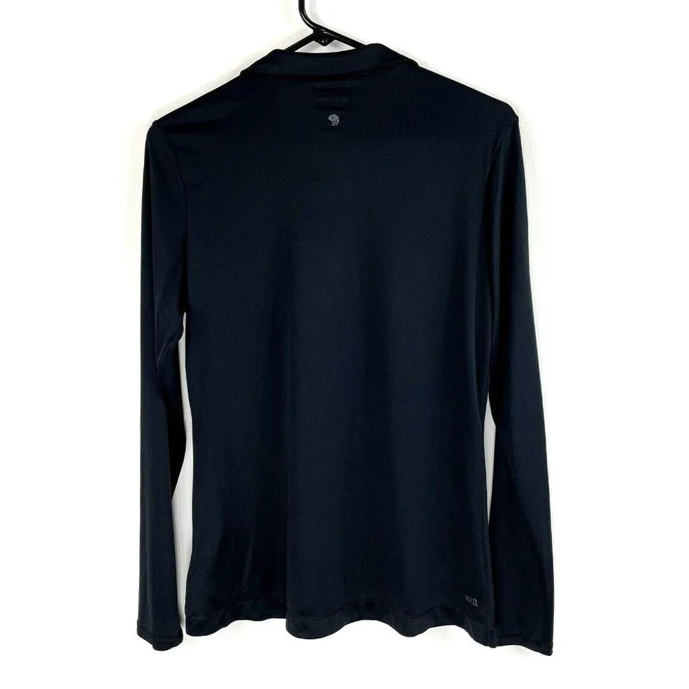 Mountain Hardwear Womens 1/4 Zip Shirt Size Medium Black Wicked Long Sleeve - Picture 5 of 7